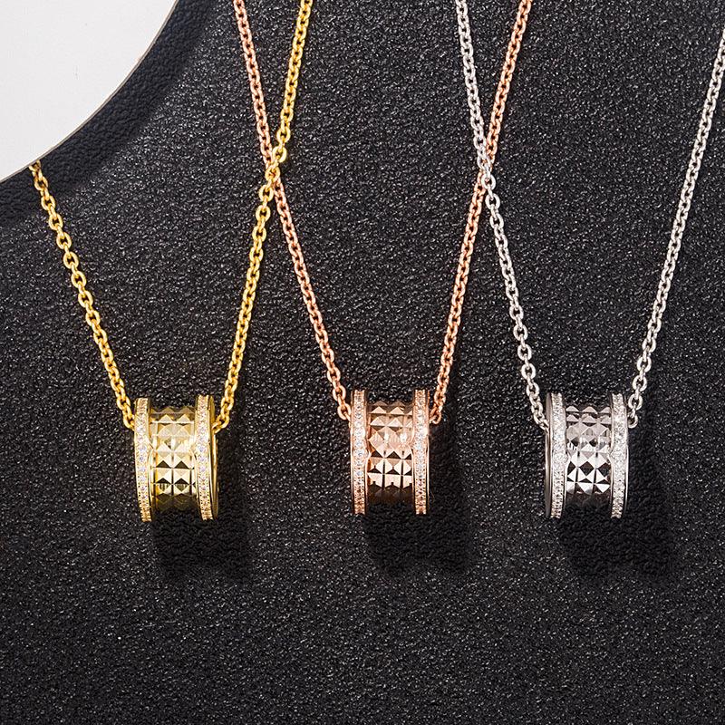Chain with micro diamond pendant