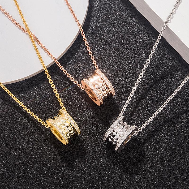 Chain with micro diamond pendant