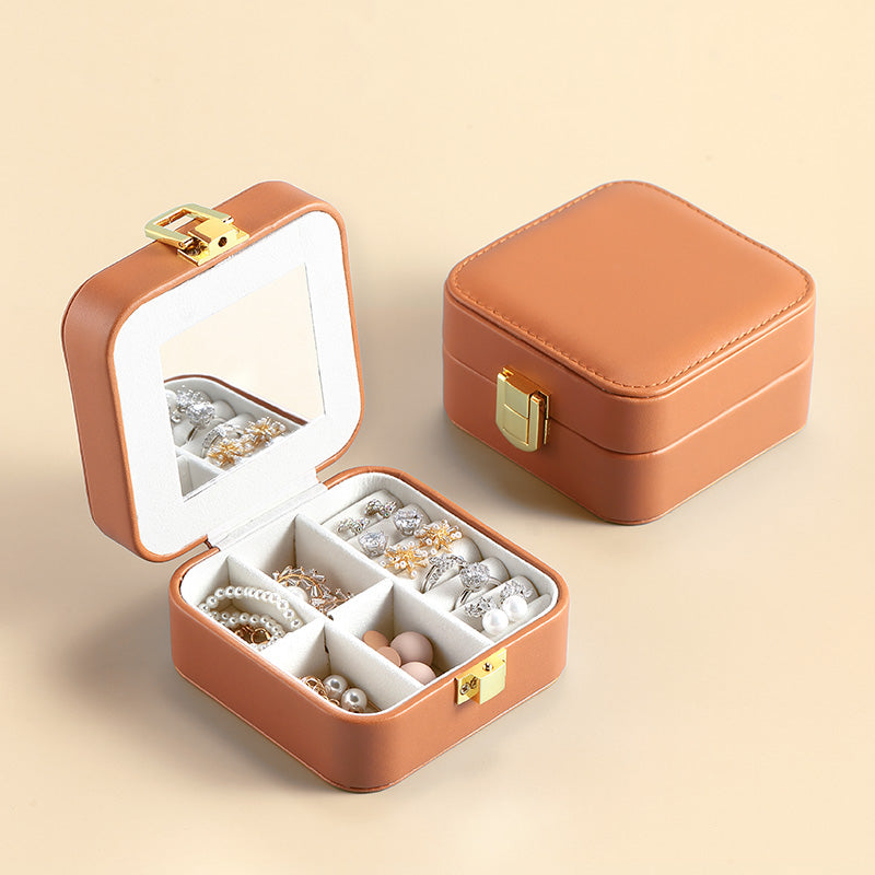 Jewelry Storage Box Pu Leather