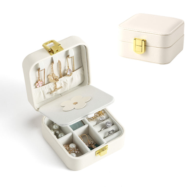 Jewelry Storage Box Pu Leather