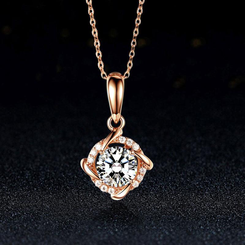 Moissan Diamond Windmill Pendant 1 carat