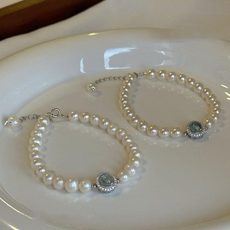 French Vintage Style Pearl Bracelet