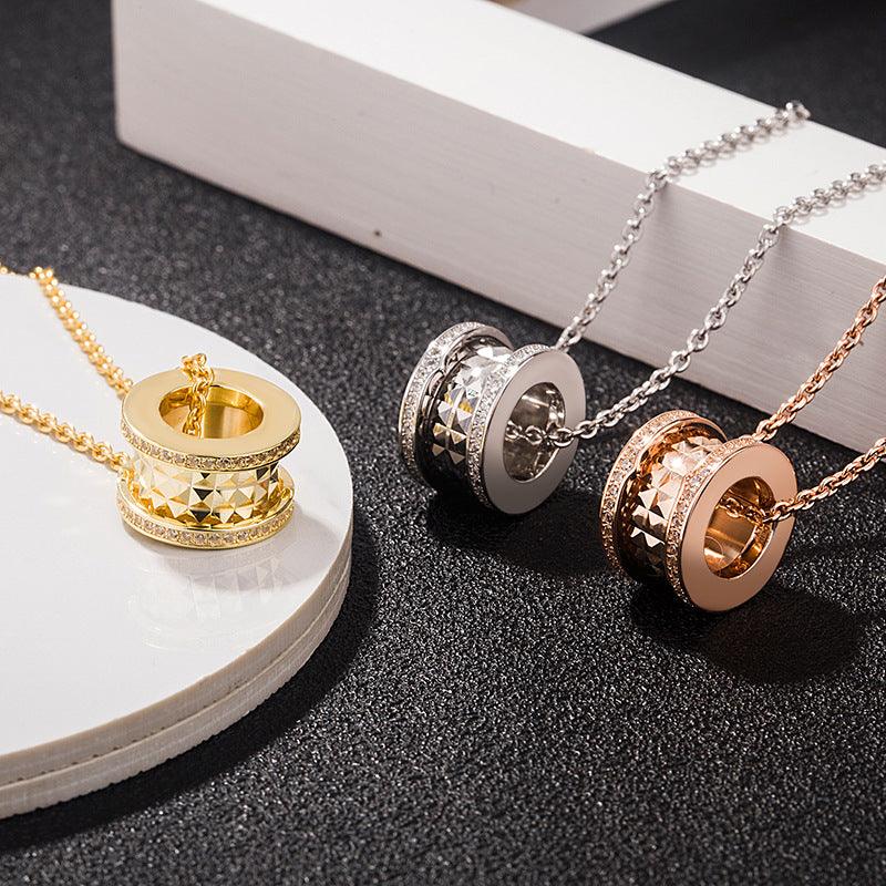 Chain with micro diamond pendant