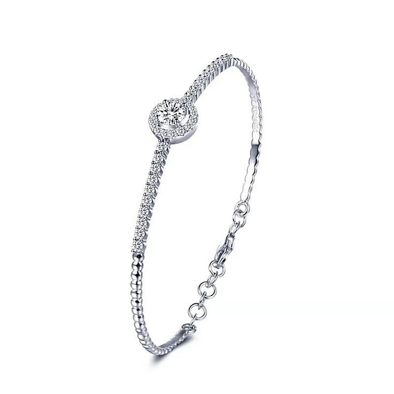 Sterling Silver Round Bag Bracelet