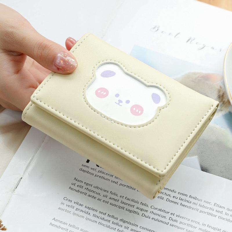 Press Button Bear Cartoon Coin Purse