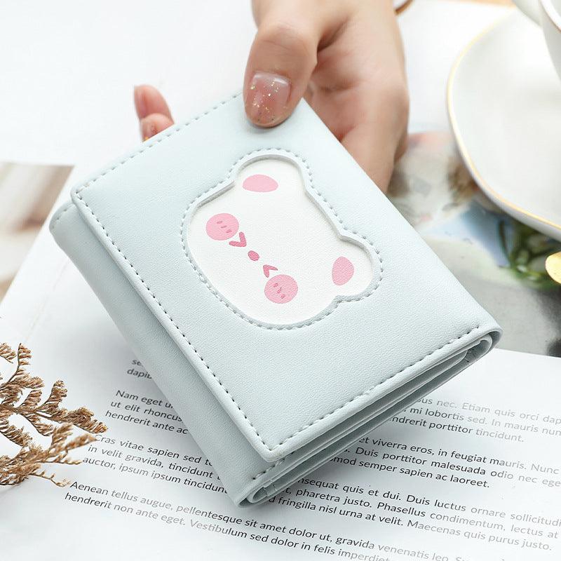 Press Button Bear Cartoon Coin Purse