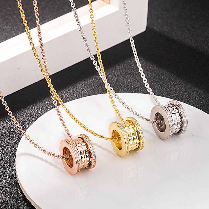 Chain with micro diamond pendant