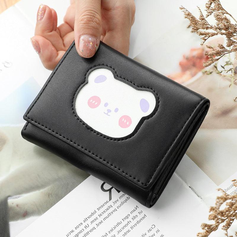 Press Button Bear Cartoon Coin Purse