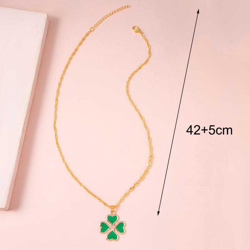 Four Heart Clover Necklace