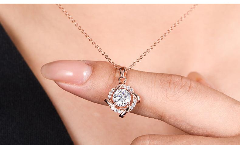Moissan Diamond Windmill Pendant 1 carat