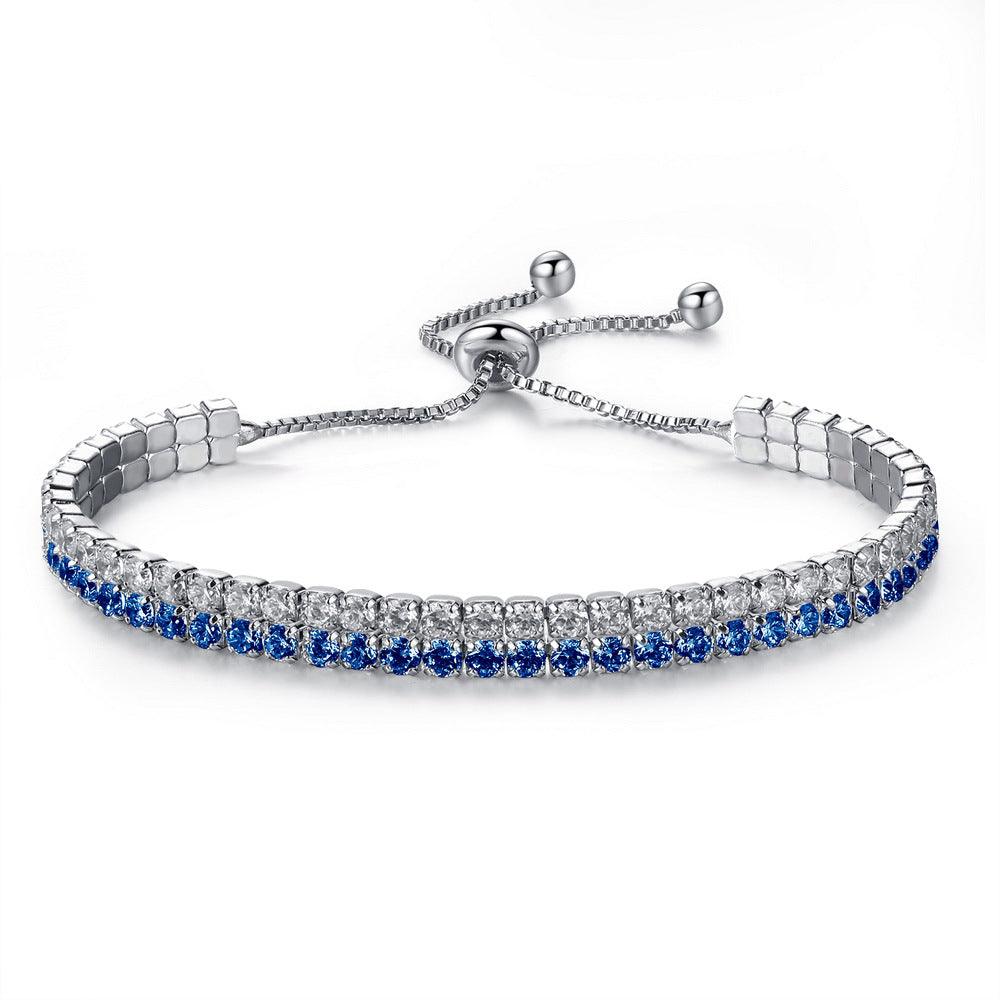Inlaid Zircon Bracelet with color options