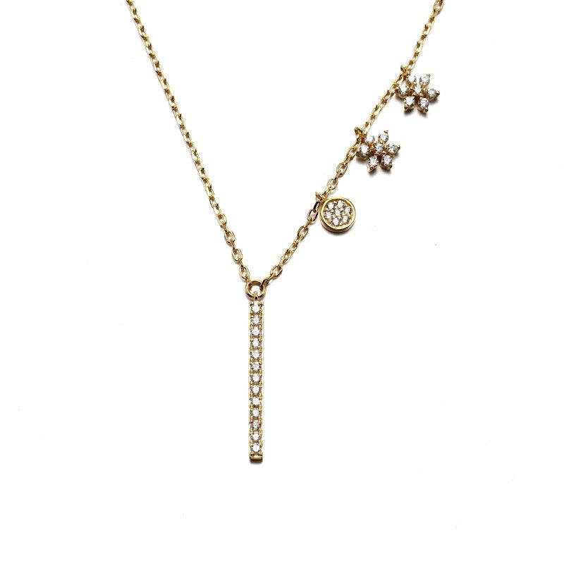 Y Gold Plated Necklace