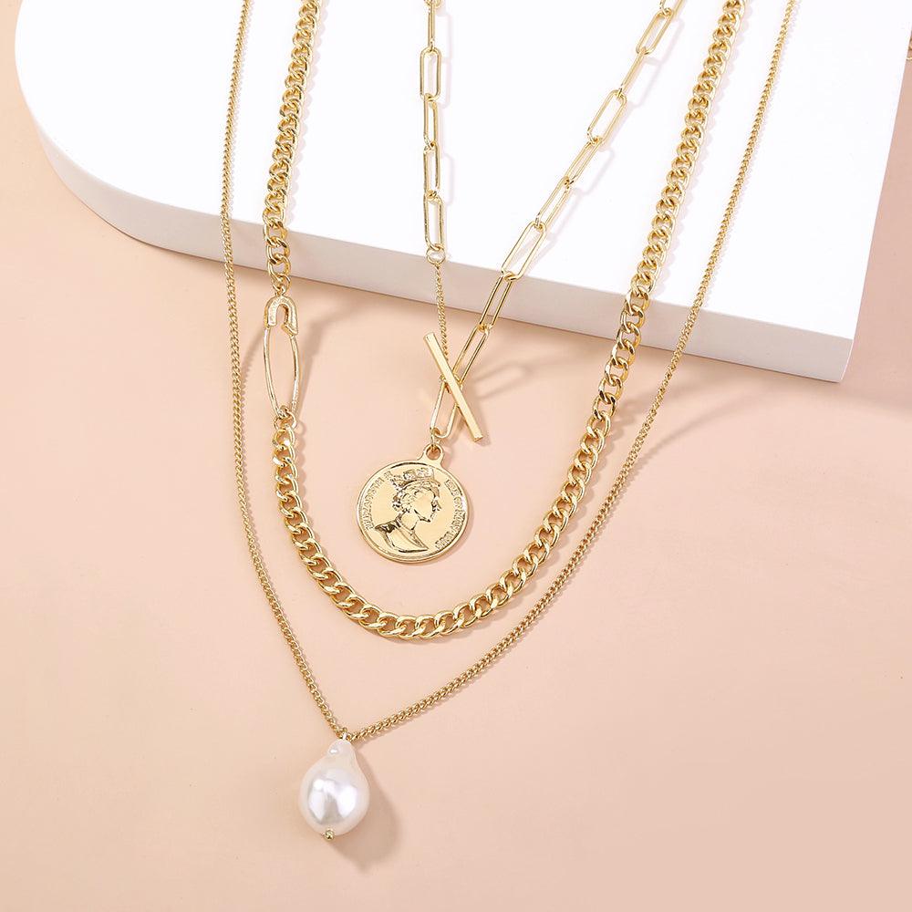 Collier Imitation Perle Baroque Pin