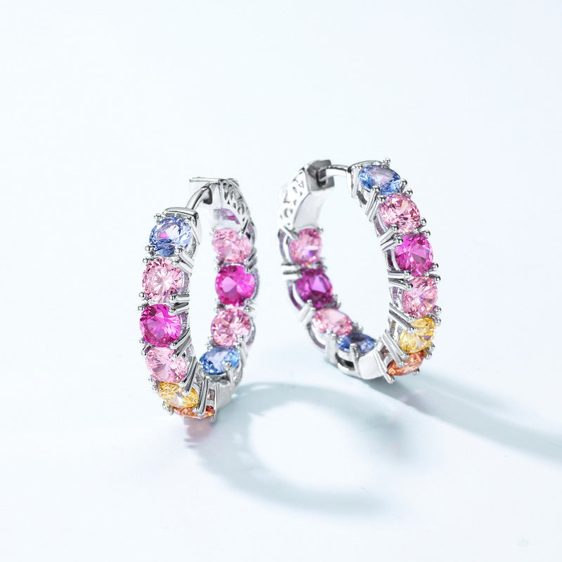 Colorful Earrings Studs