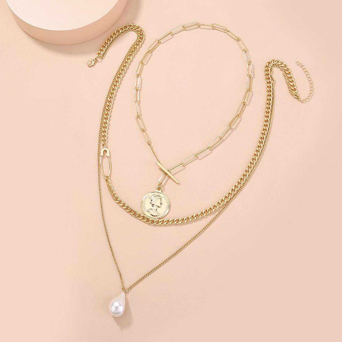 Collier Imitation Perle Baroque Pin