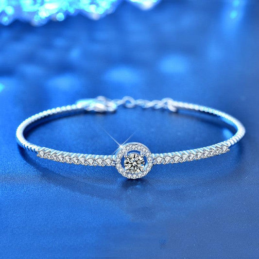 Rundes Taschenarmband aus Sterlingsilber