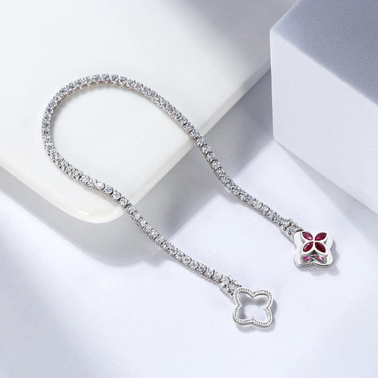 Stapelbares Armband aus Sterlingsilber mit Drehknopf