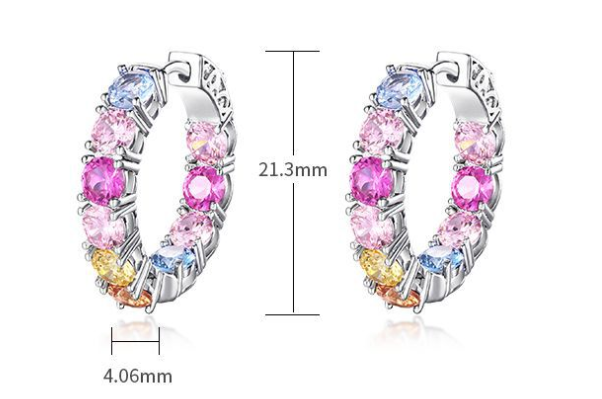Colorful Earrings Studs