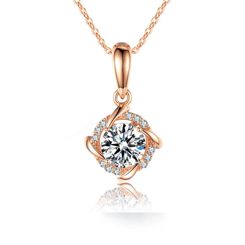 Moissan Diamond Windmill Pendant 1 carat